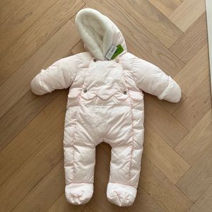Jacadi baby girl snowsuit new with tags size 12 months